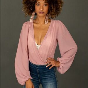 JOYFOLIE Glennon Pink Bodysuit